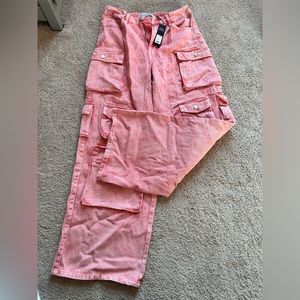 Fashionova High Waisted Cargo Pants Petite Size 7